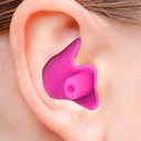 1 Pair Waterproof Soft Earplugs Silicone Portable Ear Plugs