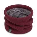 Unisex Solid Cashmere Plush Warm Winter Ring Scarf New