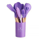 12-Piece Eco-Friendly Non-Stick Silicone Kitchen Utensils Set