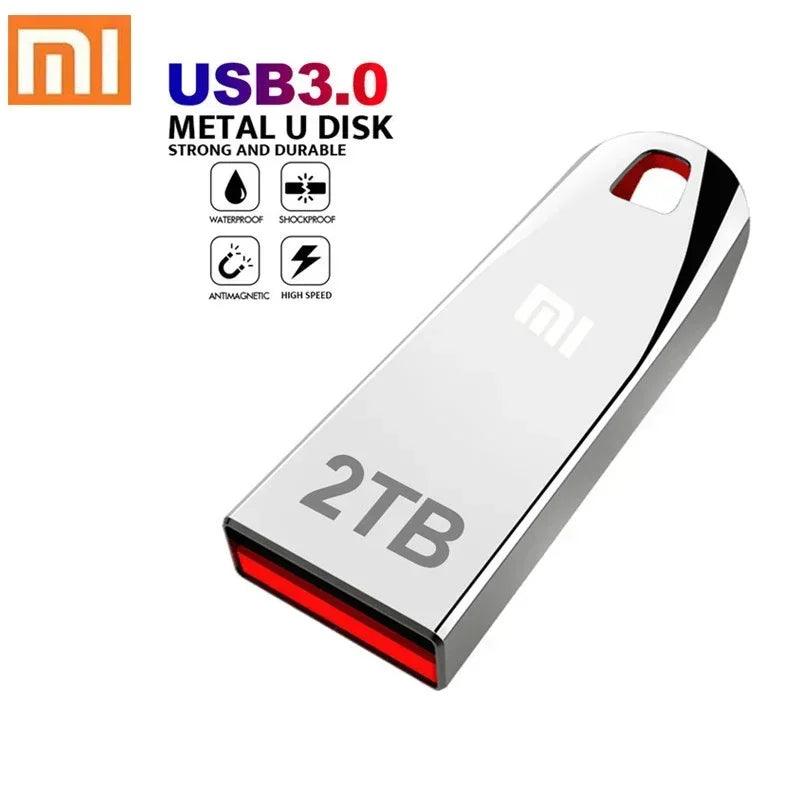 Xiaomi 2TB Metal Usb 3.0 Flash Drives High Speed Pendrive 1TB 512GB Usb Drive Portable SSD Memoria Usb Flash Disk TYPE-C Adapter