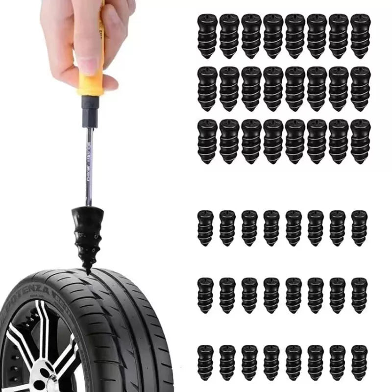 Vacuum Tyre Repair Nail Kit: Efficient, Easy to Use, Durable Seal for Car & Motorcycle  ourlum.com   