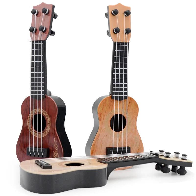 4 Strings Classical Ukulele Guitar Toy Musical Instruments for Kids Mini Guitar Early Education Small Guitar Toys for Kids