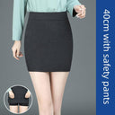 Chic Gray Elastic Skirt: Modern Woman's Fashion Upgrade