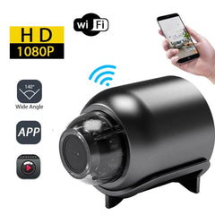 1080P HD Mini WiFi Camera with Sound Detection - Compact Home & Office Security Monitor