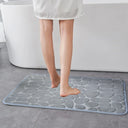 VIKAMA 40X60CM Coral Fleece Non-Slip Bathroom Floor Mat