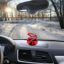 Elegant Car Perfume Double-ring Aroma Diffuser Solar Freshener