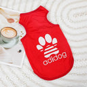 Cool Summer Dog Vest for Small Breeds: Breathable Thin T-Shirt for Pets  ourlum.com red XS 