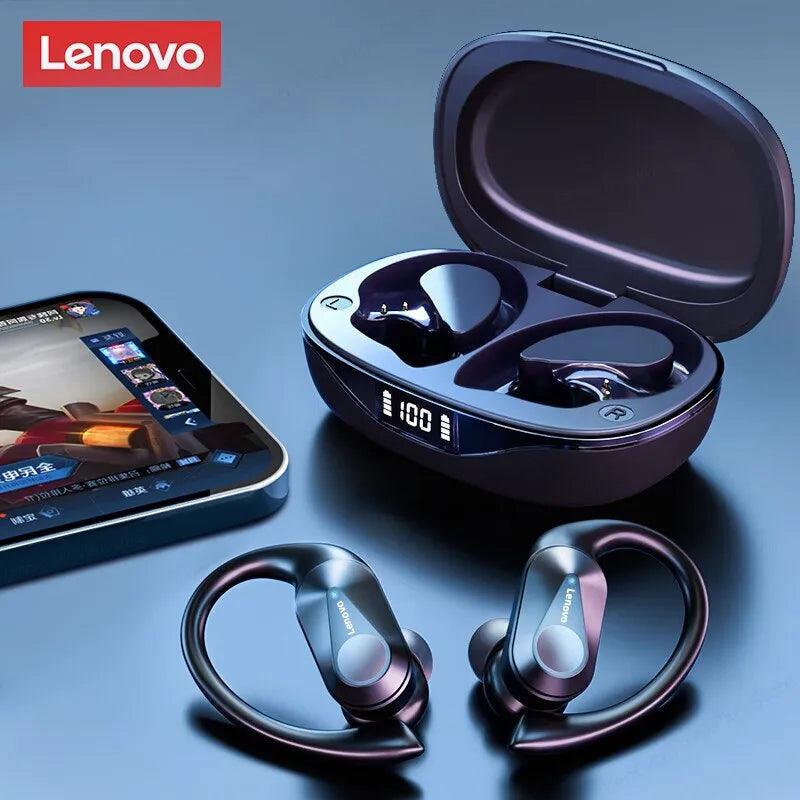 Lenovo LP75 Wireless Bluetooth Earbuds with LED Display and Noise Cancellation  ourlum.com   