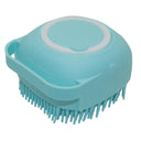 Bath Massage Silicone Brush for Dogs Cats: Gentle Safety Spa Tool  ourlum.com Blue Brush 