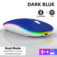 Ultimate Rechargeable Wireless Gaming Mouse: Stylish RGB Connectivity