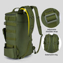 Multifunctional Fishing Backpack Tackle Bag with Rod Holders