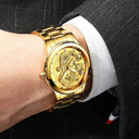 Dragon Fashion Crystal Men's Quartz Watch Stylish Waterproof