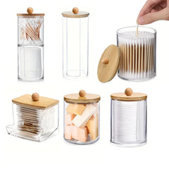 Acrylic Qtip Holder & Makeup Organizer : Elegant Storage Solution