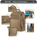 Tactical Backpack 3 Day Assault Pack Molle 38/45L Waterproof