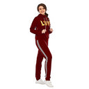 2 Piece Set Women Outfit LOVE Letter Print Tracksuit Plus Size