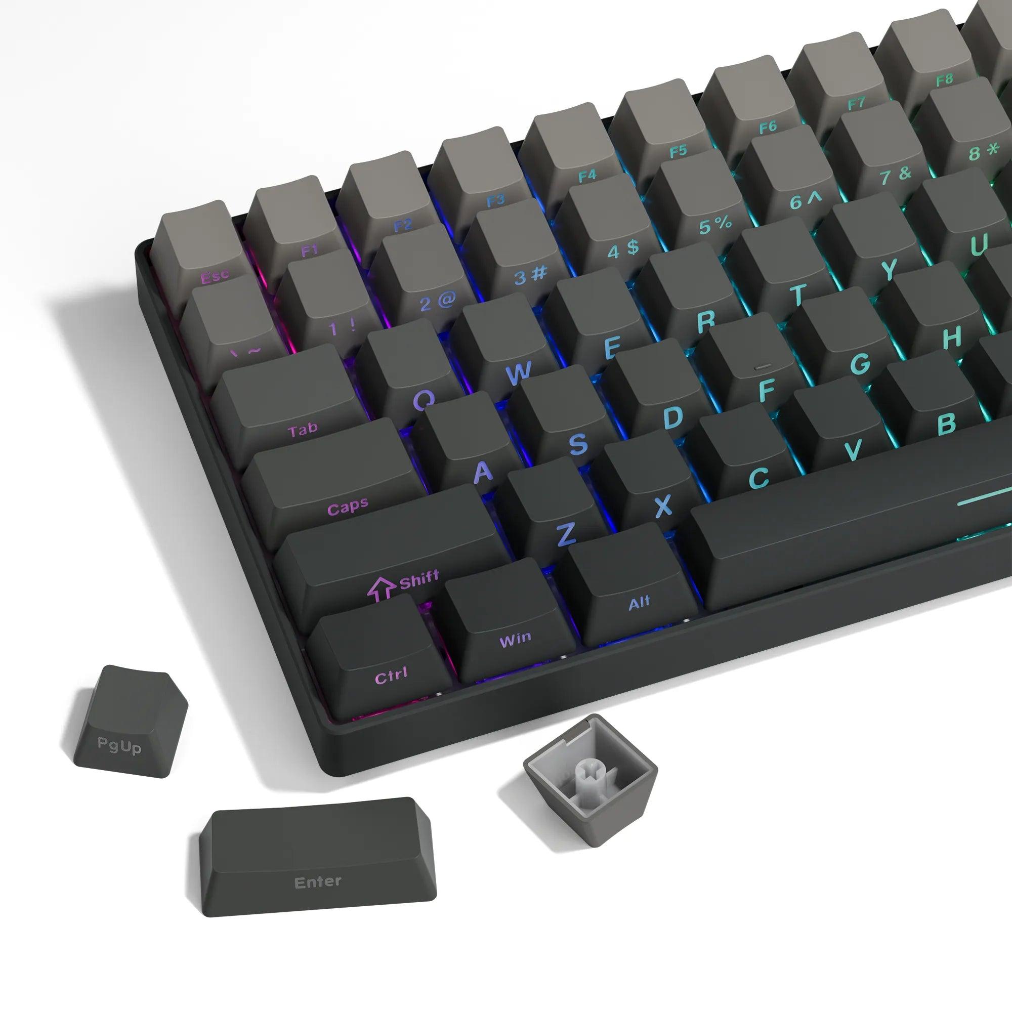 Polar Day Gradient Backlit Keycaps Set: Illuminate Your Keyboard in Style  ourlum.com   