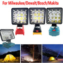 Versatile LED Work Light for Makita DeWalt Milwaukee Bosch