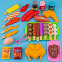 Interactive Kids BBQ Grill Play Set for Ages 3-12 Fun