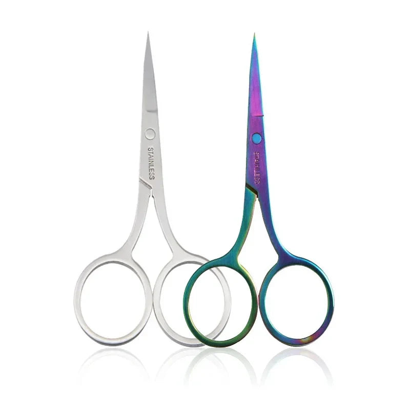 Essential Beauty Grooming Kit: Eyebrow, Eyelash, Facial Hair & Manicure Scissors Set