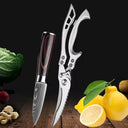 Laser Etched Stainless Steel Chef Cleaver Multi-Purpose Knife