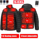 19/11/9 Areas Heated Jacket Men Electric Heating Jackets Warm