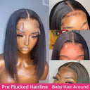 Lace Front Bone Straight Bob Wig - 100% Human Hair Quality