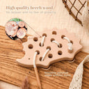 Wooden Hedgehog Montessori Toy: Interactive Learning & Imaginative Play  ourlum.com   