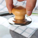 Wooden Heat-Resistant Replacement Knobs for Universal Lids