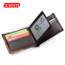 Genuine Leather Men's Wallet with Coin Pocket Stylish Purse