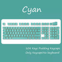 Enhanced Gaming Pudding Keycaps Dual-Color Backlit Set