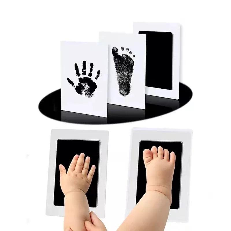 Baby Hand and Footprint Inkless Print Kit with Photo Frame - Perfect Shower Gift  ourlum.com   