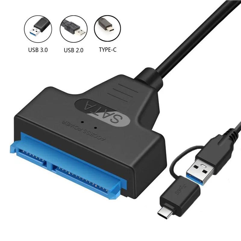 USB to SATA Cable Adapter: High-Speed Transfer for HDDs - Mac & PC Ready  ourlum.com   