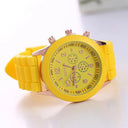 Luxury Women's Silicone Strap Quartz Watch Elegant Timepiece