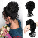 Messy Curly Chignon Bun Wig Stylish Hairpiece for Women