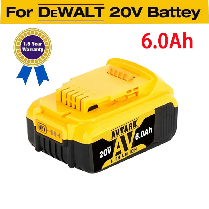 Compatible Dewalt 18V 8Ah Lithium Battery for Power Tools & Chargers - High Performance