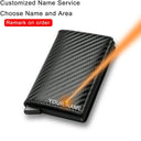 RFID Carbon Fiber Men's Wallet Personalized Security Style