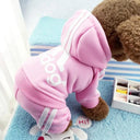 Small Dog Autumn Winter Warm Cotton Coat Jacket Outfit  ourlum.com   