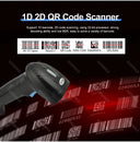 3-in-1 Wireless Bluetooth USB Barcode Scanner Portable Reader