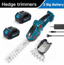 Cordless 2-in-1 Electric Hedge Trimmer and Pruning Shear