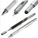 7 In1 Multifunction Ballpoint Pen with Modern Handheld Tool Measure Technical Ruler Screen Stylus Screwdriver Touch Spirit Level