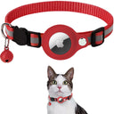 Airtag Collar with Reflective Case and Bells for Cats and Dogs  ourlum.com Red Neck 22-32cm 