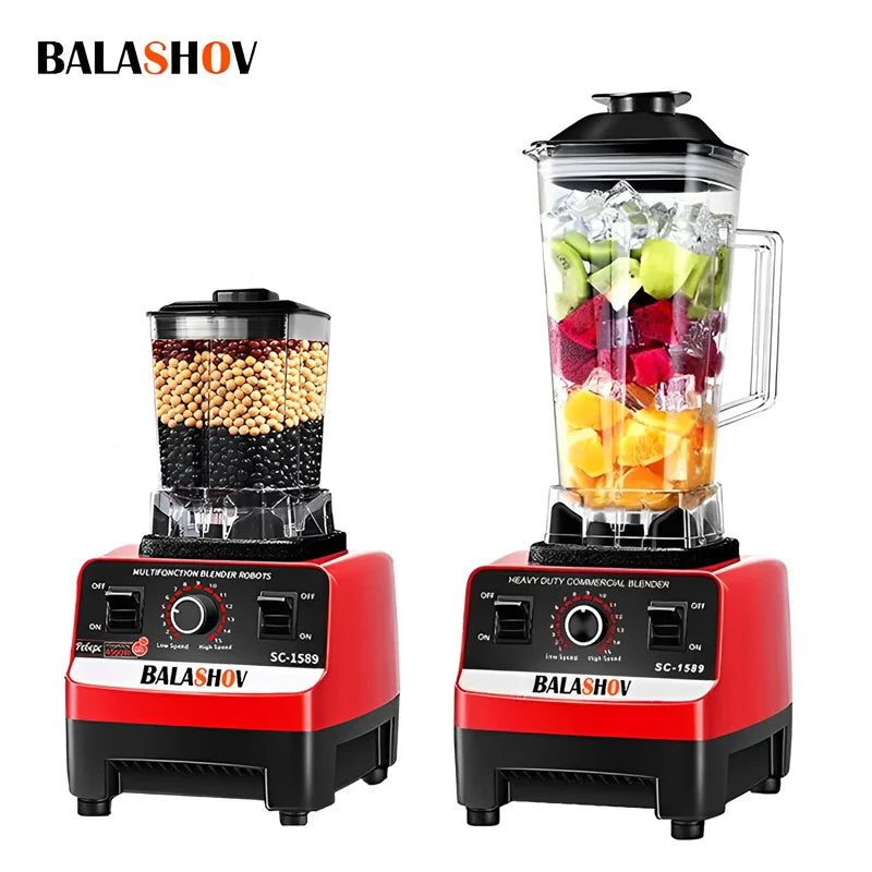 2000W Heavy Duty Commercial Blender Stationary Mixer Food Processor Ice Smoothies for Kitchen High Power Juicer Blender BPA Free