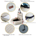 Dog Carrier Car Seat Pad: Stylish Waterproof Travel Bag