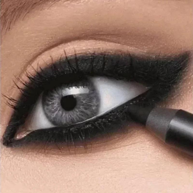 Vibrant Blue Black White Waterproof Eyeliner Gel - Long-lasting Eye Makeup Pen  ourlum.com   