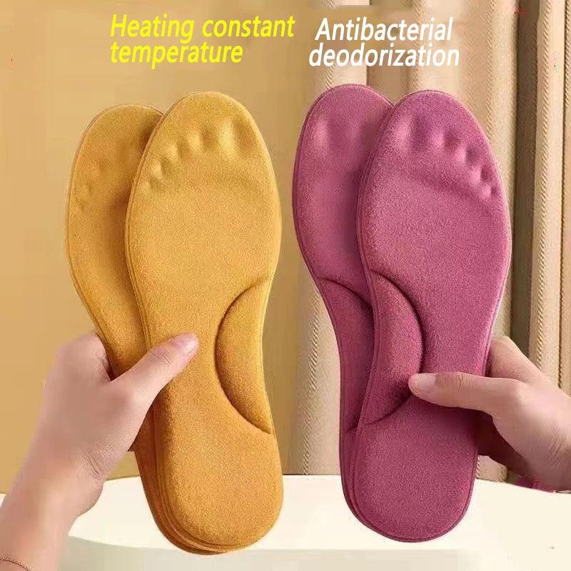 Winter Warmth Self-Heating Insoles for Men and Women - Memory Foam Shoe Pads for Thermal Comfort  ourlum.com   