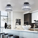 Glass Led Pendant Light Modern Ceiling Lamp Adjustable Fixture