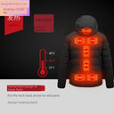 Winter Intelligent Heating Down Cotton Coat Jacket for Men