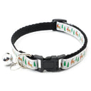 Nylon Pet Collar with Bell and Christmas Neck Strap  ourlum.com White Adjustable 19-32cm 