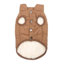 Warm Fleece Dog Coat for Small to Large Breeds: Stylish Winter Pet Vest  ourlum.com coffee XS 