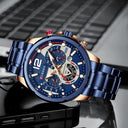 Stylish Stainless Steel Men's Watch with Quartz Movement - Waterproof Sports Chronograph Timepiece for Him by OurLum  OurLum.com   